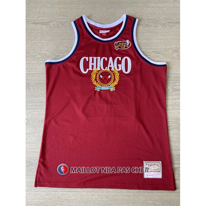 Maillot Chicago Bulls Michael Jordan NO 23 Mitchell & Ness 1996 Rouge